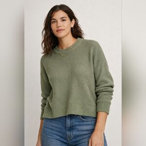 Madewell Pickford Pullover Sweater Green Women's M